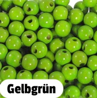 Holzperlen 10mm gelbgrün